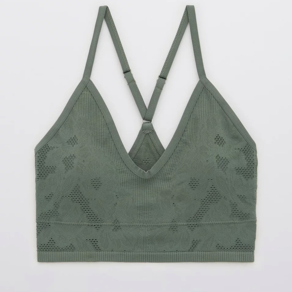 ☘️Aerie padded longline bralette